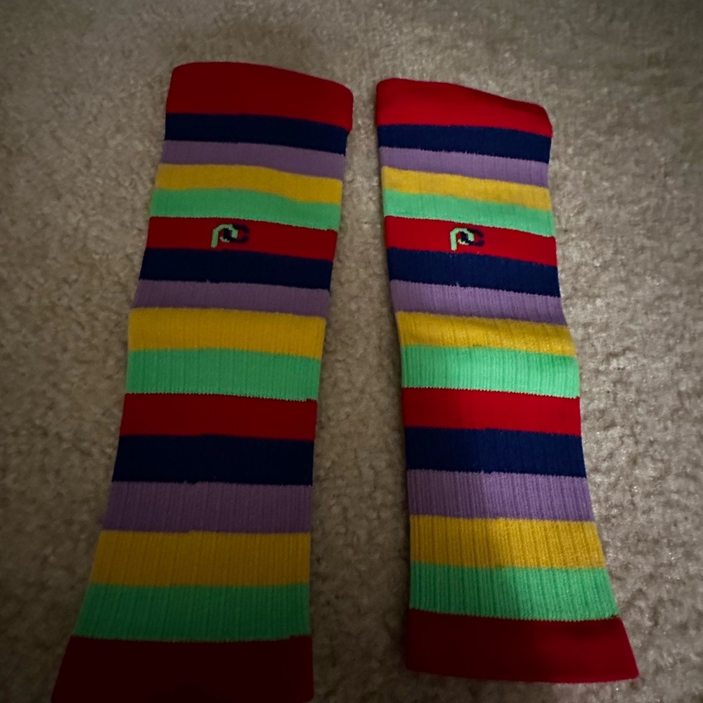 Colorful Striped Pro Compression Calf Sleeves